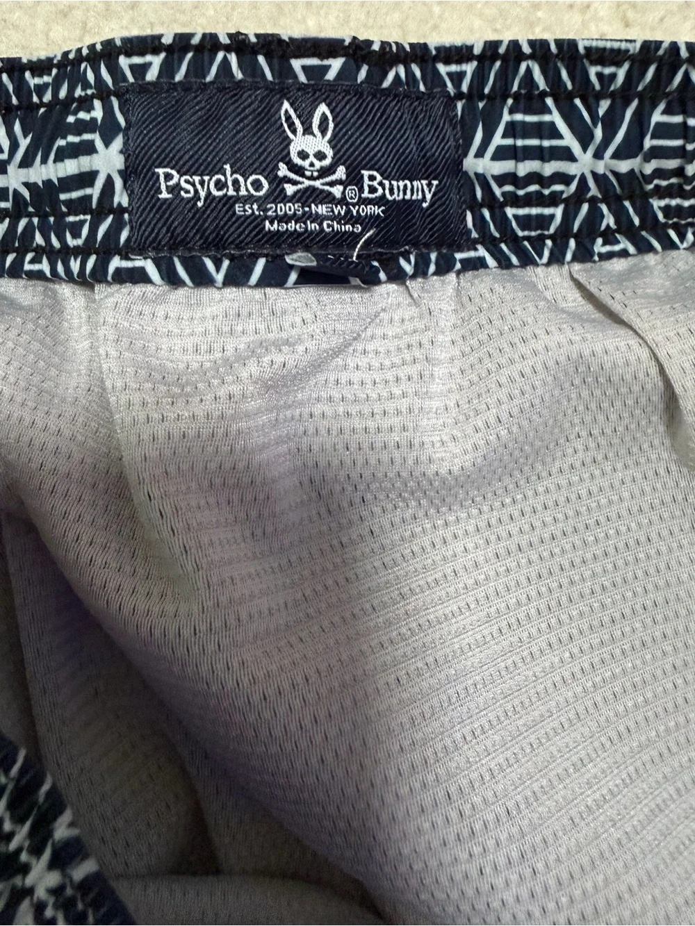 Psycho Bunny Mens Swim Trunks Size XS